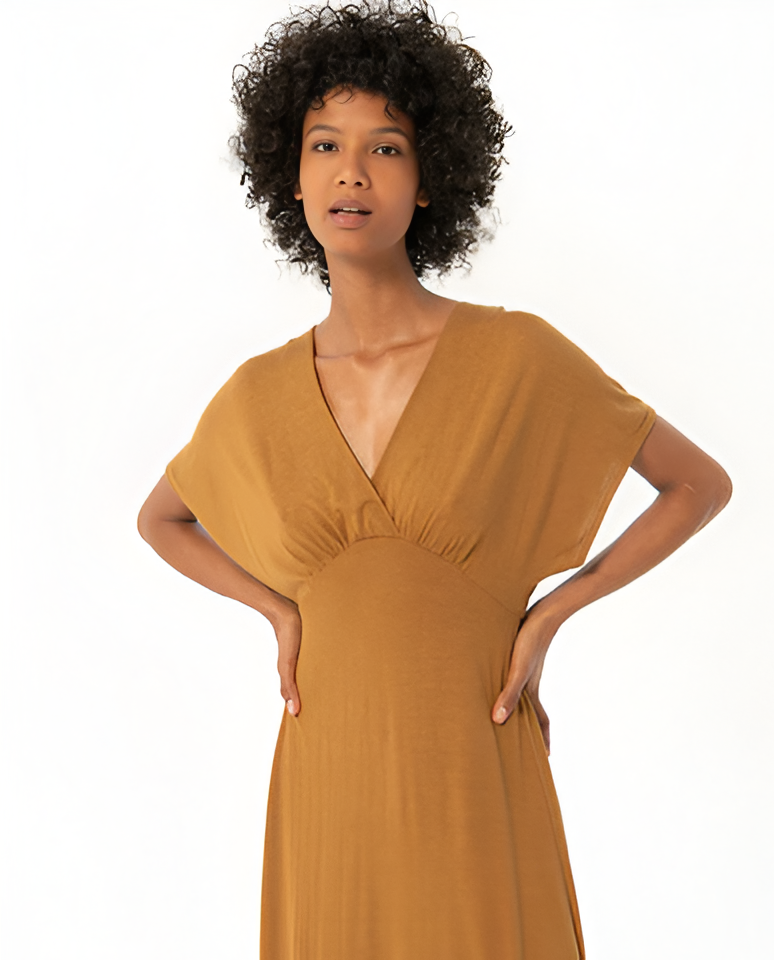 Camel Midi Dress