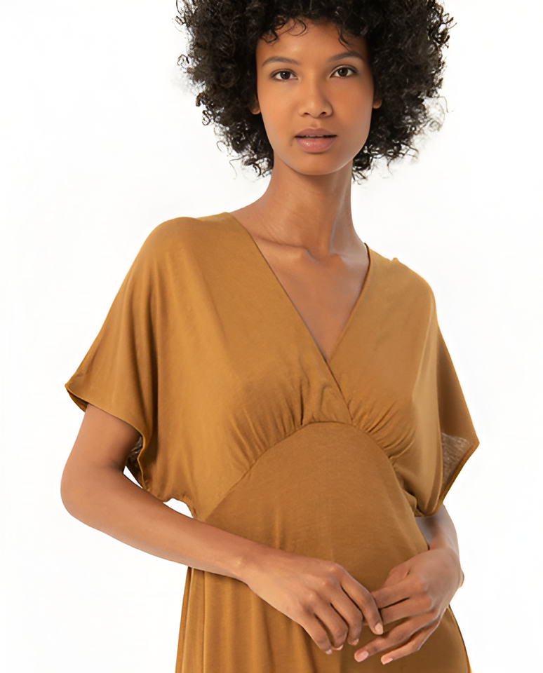 Camel Midi Dress