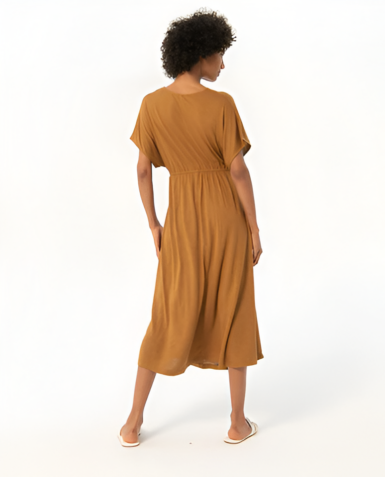 Camel Midi Dress