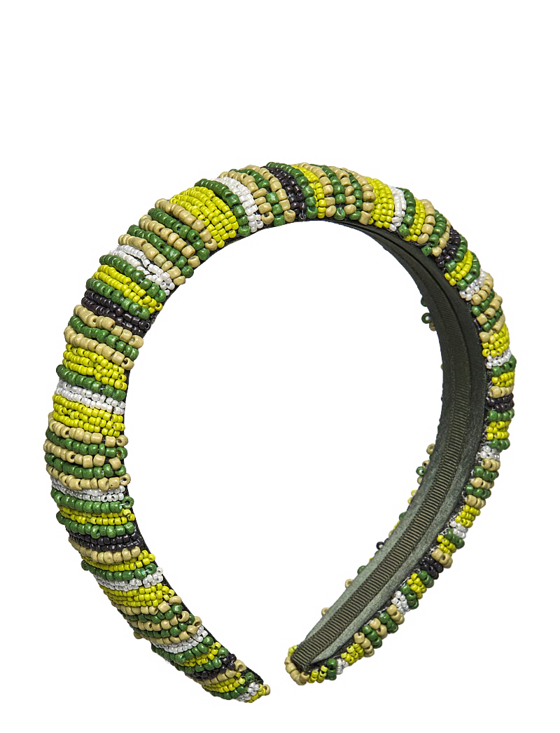 Campside Green Beaded Hair Tie